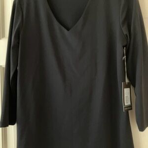 Women's 3/4 Sleeve Black Top